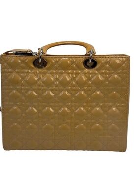 Lady Dior large beige bag